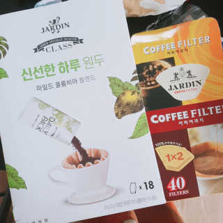 (주)쟈뎅 [쟈뎅] 클래스 신선한 하루 원두+여과지 SET — 5점을 준 리뷰어가 2019년 3월 올린 사용 사진