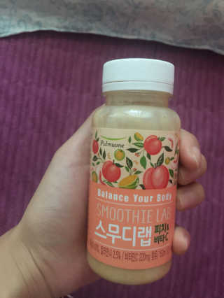 풀무원 스무디랩 피치&비타 — 5점을 준 리뷰어가 2017년 11월 올린 사용 사진