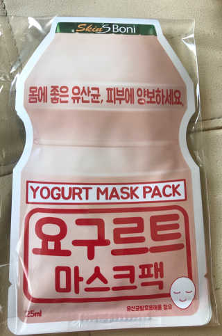 스킨스보니 요거트 마스크팩 — 5점을 준 리뷰어가 2017년 7월 올린 사용 사진