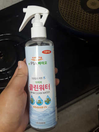 이피아 유해화학물질 없는 알칼리전해수 세정제 클린워터 — 5점을 준 리뷰어가 2018년 1월 올린 사용 사진
