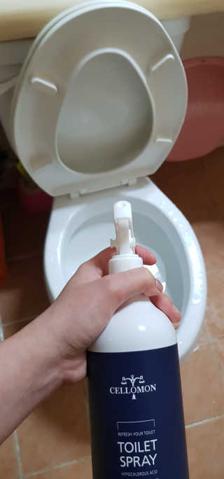 셀로몬 토일렛 스프레이 500ml — 4점을 준 리뷰어가 2018년 5월 올린 사용 사진