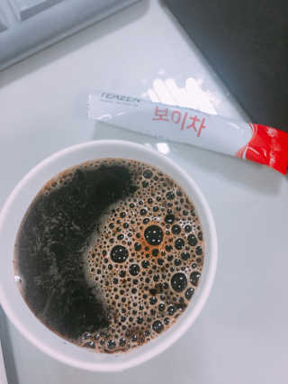 티젠 보이차 + 마이보틀 세트 — 4점을 준 리뷰어가 2018년 6월 올린 사용 사진