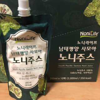 장수농가 남태평양 사모아 노니 원액 1L or 200mlx10팩 중 택 1 — 4점을 준 리뷰어가 2019년 1월 올린 사용 사진