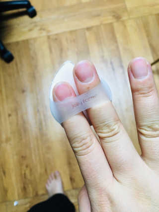 젤리팜 마이크로셀 실리콘퍼프 피치,오렌지 — 5점을 준 리뷰어가 2019년 8월 올린 사용 사진