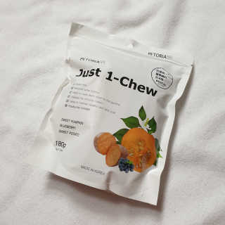 [펫토리아] 한입뚝딱 혼합 덴탈츄 Just 1-Chew — 5점을 준 리뷰어가 2020년 2월 올린 사용 사진