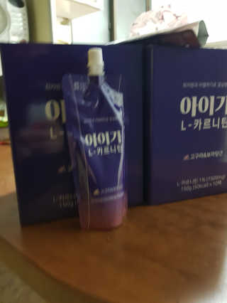 오엔엘 아이가 L-카르니틴 2박스 — 4.5점을 준 리뷰어가 2019년 4월 올린 사용 사진