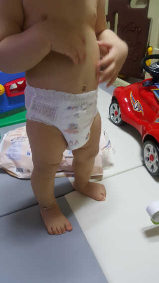 보솜이 액션핏 팬티형 — 5점을 준 리뷰어가 2019년 3월 올린 사용 사진