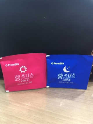 프롬바이오 홍쓰다스 아침,저녁 맞춤형 다이어트식품 14포+14포 — 5점을 준 리뷰어가 2019년 10월 올린 사용 사진