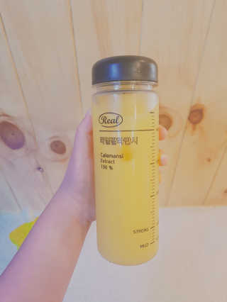 장수농가 리얼깔라만시 — 5점을 준 리뷰어가 2018년 6월 올린 사용 사진