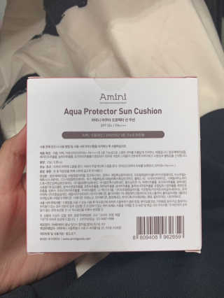 아미니 아쿠아 프로텍터 선쿠션 — 5점을 준 리뷰어가 2019년 5월 올린 사용 사진