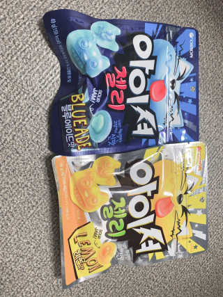 아이셔젤리 레몬맛, 아이셔젤리 블루에이드맛 — 5점을 준 리뷰어가 2019년 3월 올린 사용 사진