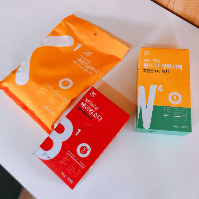 올인원세탁세제,베이킹소다 스틱포6개입+세탁조클리너 리뷰 사진