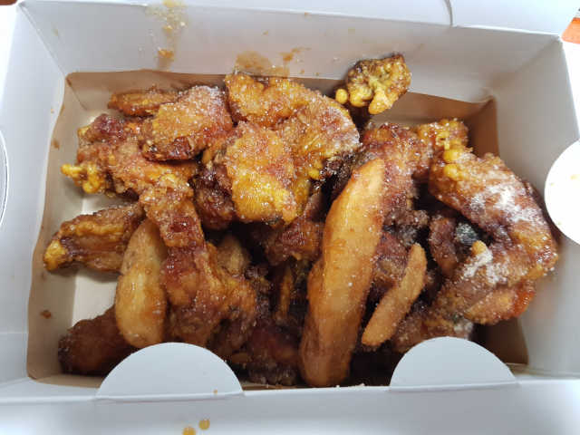 [60계치킨] 간지치킨 or 고추치킨+웨지감자 테이크아웃 리뷰 사진