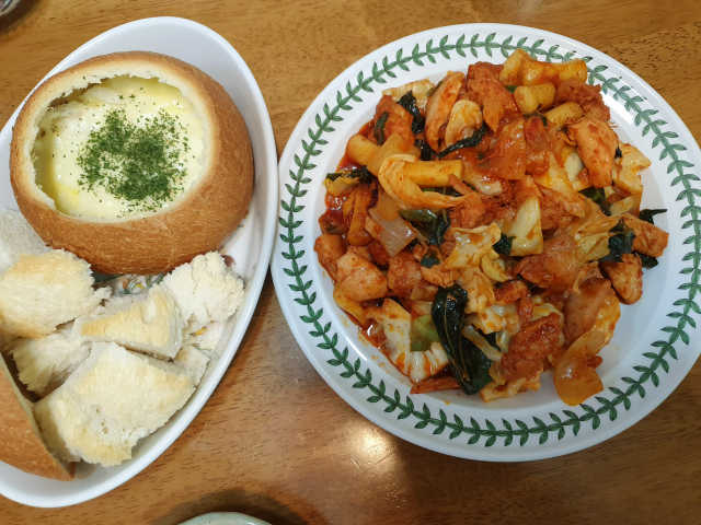 빠네 치즈 퐁듀 닭갈비 리뷰 사진