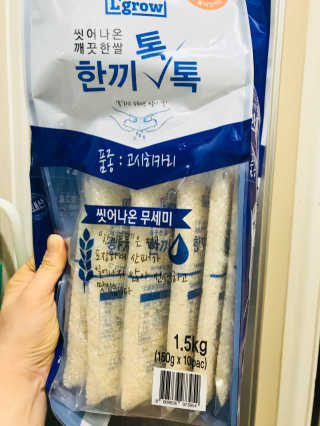 L'grow (엘그로) L'grow(엘그로) 씻어나온 한끼톡톡쌀! — 4.5점을 준 리뷰어가 2018년 1월 올린 사용 사진