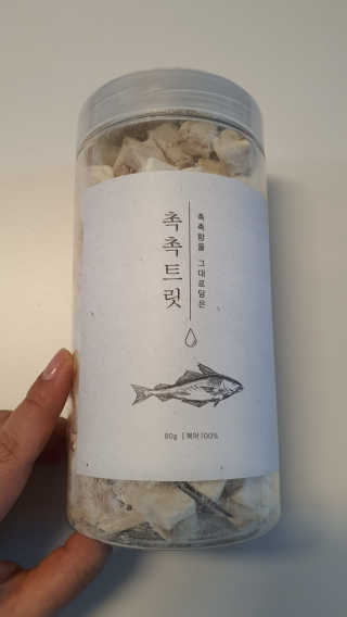 펫프렌즈 [면역력강화]첨가 북어 100퍼센트 촉촉트릿 북어 80g — 5점을 준 리뷰어가 2020년 1월 올린 사용 사진