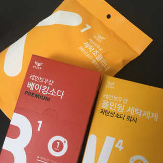 레인보우샵 올인원세탁세제,베이킹소다 스틱포6개입+세탁조클리너 — 4.67점을 준 리뷰어가 2018년 3월 올린 사용 사진