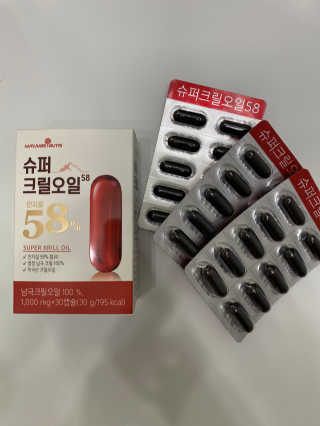 메이준뉴트리 슈퍼 크릴 오일58 1000mg x 30캡슐 — 5점을 준 리뷰어가 2020년 2월 올린 사용 사진