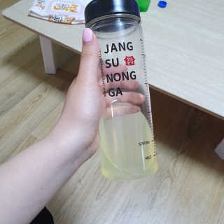 장수농가 리얼깔라만시 원샷 50ml 10팩+보틀 — 5점을 준 리뷰어가 2019년 4월 올린 사용 사진