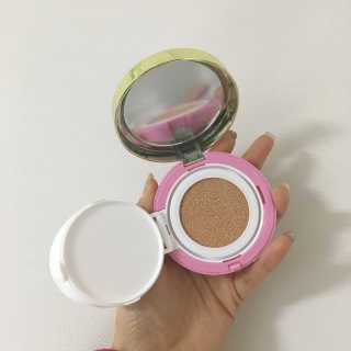 베어블랑 글램 핑크 앰플 쿠션 SPF35 PA+++ — 5점을 준 리뷰어가 2018년 2월 올린 사용 사진