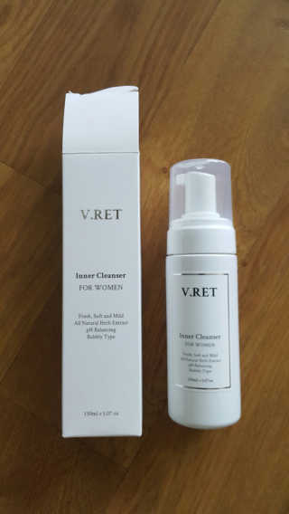 V.RET 브이렛 여성청결제 — 5점을 준 리뷰어가 2018년 7월 올린 사용 사진