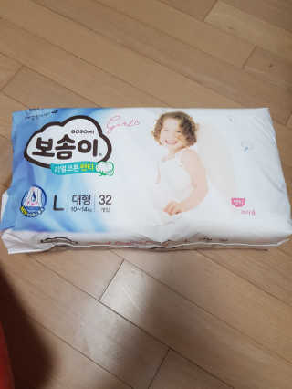 보솜이 리얼코튼 팬티형 — 4점을 준 리뷰어가 2019년 3월 올린 사용 사진