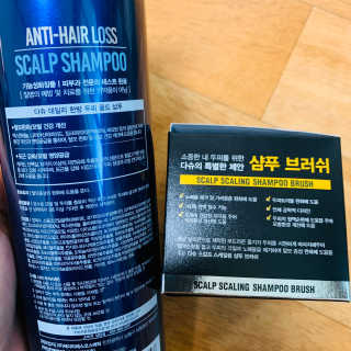 다슈코리아 다슈 단백질 한방 두피 골드 샴푸 500ml +샴푸브러쉬 — 5점을 준 리뷰어가 2020년 1월 올린 사용 사진
