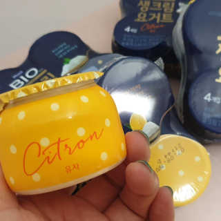 [매일 바이오] 생크림요거트 플레인 12개 + 유자 12개 — 5점을 준 리뷰어가 2019년 6월 올린 사용 사진