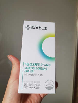 소버스 식물성 오메가3 DHA 600 — 5점을 준 리뷰어가 2020년 3월 올린 사용 사진