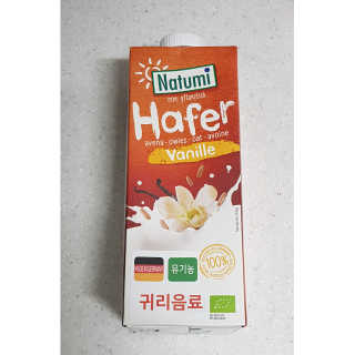 나투미 귀리음료 오리지날 1L + 바닐라 1L — 5점을 준 리뷰어가 2019년 2월 올린 사용 사진