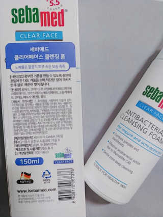 세바메드 안티박테리얼 클렌징 폼 — 5점을 준 리뷰어가 2020년 1월 올린 사용 사진