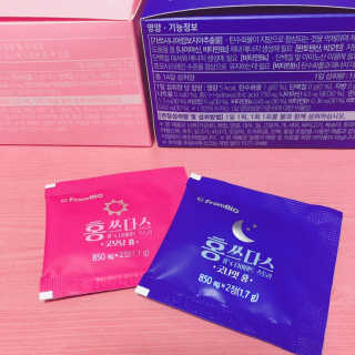 프롬바이오 홍쓰다스 아침,저녁 맞춤형 다이어트식품 14포+14포 — 5점을 준 리뷰어가 2019년 7월 올린 사용 사진