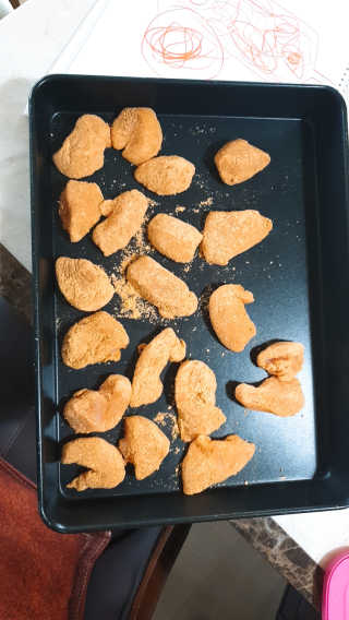MCP 하이몰 마법의치킨가루2봉랜덤 + 코코넛허니버터2봉 — 5점을 준 리뷰어가 2020년 3월 올린 사용 사진