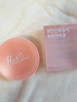 [블랙루즈] 피치 커버 벨벳 쿠션 2종 중 택1 — 5점을 준 리뷰어가 2019년 10월 올린 사용 사진