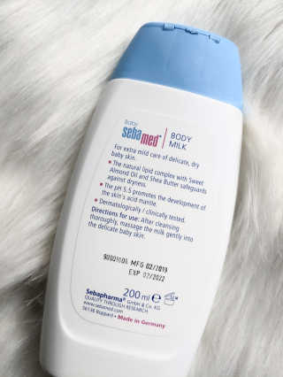 세바메드 베이비 바디밀크 200ml — 5점을 준 리뷰어가 2020년 1월 올린 사용 사진