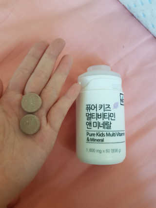 네츄럴굿띵스 퓨어 키즈 멀티비타민 앤 미네랄 30일분 — 5점을 준 리뷰어가 2018년 12월 올린 사용 사진