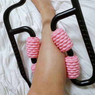뭅뭅 바디핏레그롤러 종아리 허벅지 하체 마사지기 — 5점을 준 리뷰어가 2019년 11월 올린 사용 사진