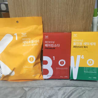 레인보우샵 올인원세탁세제,베이킹소다 스틱포6개입+세탁조클리너 — 4.67점을 준 리뷰어가 2018년 3월 올린 사용 사진