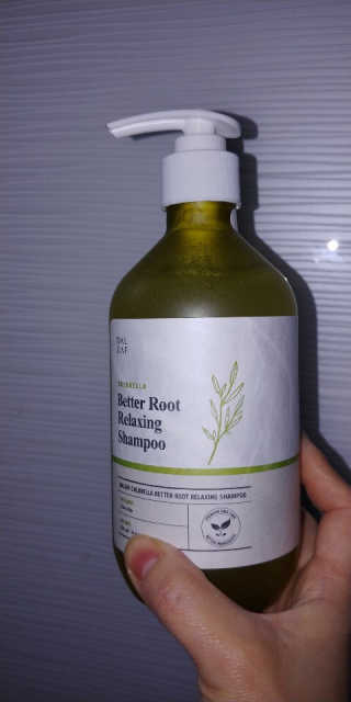 달리프 클로렐라 베러 루트 릴렉싱 샴푸 500ml — 5점을 준 리뷰어가 2018년 12월 올린 사용 사진