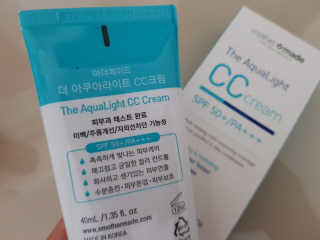 마더메이드 더 아쿠아라이트 CC크림 SPF50+ PA+++ — 5점을 준 리뷰어가 2019년 4월 올린 사용 사진