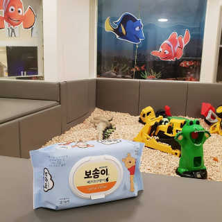 보솜이 아기물티슈 베이비케어 푸에디션 캡 74매 10입 — 5점을 준 리뷰어가 2019년 4월 올린 사용 사진
