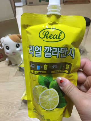 장수농가 리얼깔라만시 — 5점을 준 리뷰어가 2018년 6월 올린 사용 사진