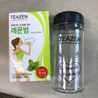 티젠 레몬밤 + 마이보틀 — 5점을 준 리뷰어가 2018년 7월 올린 사용 사진