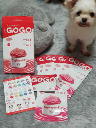 JUST GO GO 저스트 고고 클레이 투스텝 마스크 — 5점을 준 리뷰어가 2018년 8월 올린 사용 사진