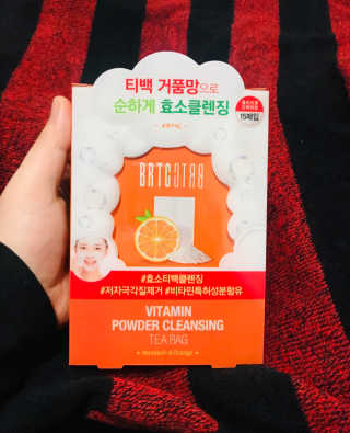 비알티씨 V10 파우더 클렌징 티백 2종 — 4점을 준 리뷰어가 2019년 2월 올린 사용 사진