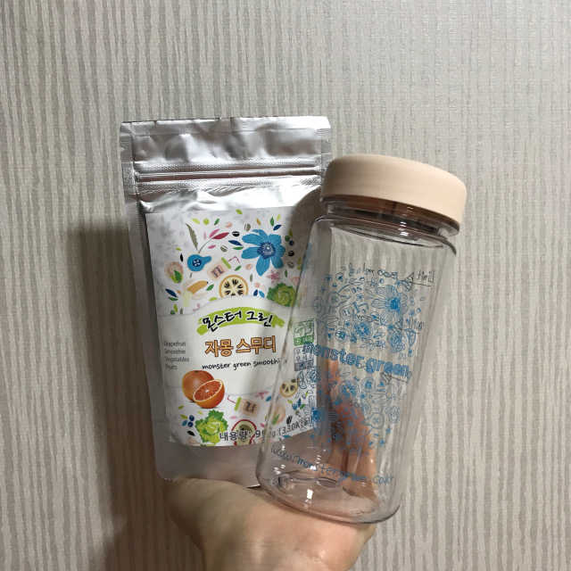 몬스터그린스무디 +전용보틀 리뷰 사진