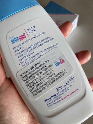 세바메드 베이비 바디밀크 200ml — 4점을 준 리뷰어가 2020년 1월 올린 사용 사진