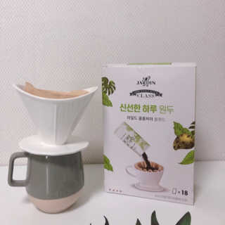 (주)쟈뎅 [쟈뎅] 클래스 신선한 하루 원두+여과지 SET — 5점을 준 리뷰어가 2019년 3월 올린 사용 사진