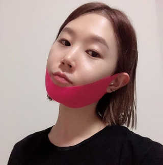 스케덤 펩타이드 리프팅밴드 — 5점을 준 리뷰어가 2019년 5월 올린 사용 사진