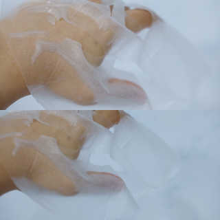 고보습에 화이트닝 아미모네 바다마스크팩 10매입 — 5점을 준 리뷰어가 2020년 1월 올린 사용 사진